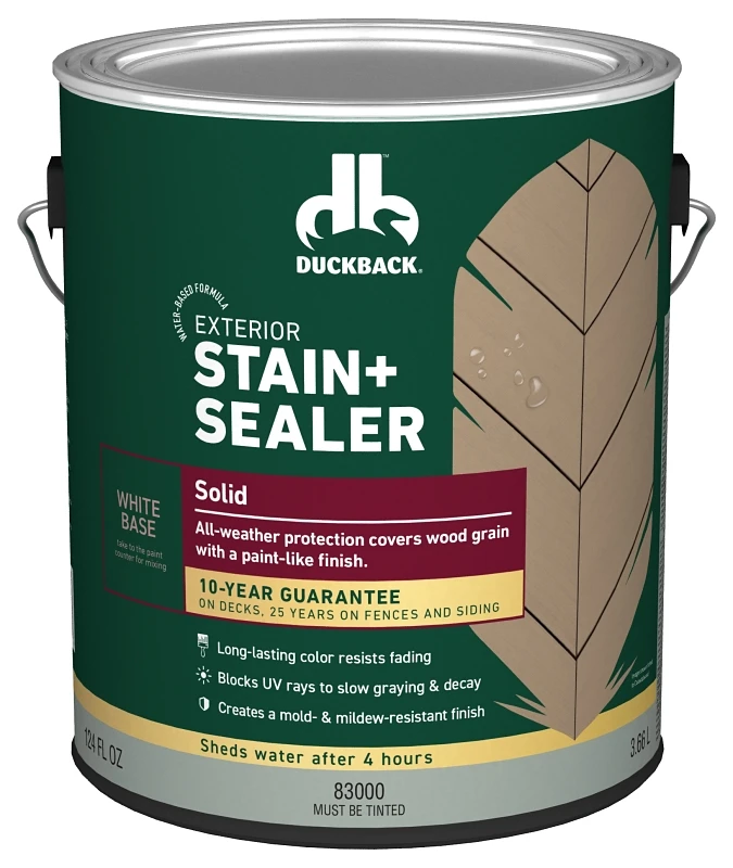 Solid Tintable White Tint Base Stain And Sealer 1 Gallon