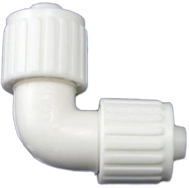 3/8 In. X 3/8 In. 90 Degree Plastic Compression Pex Elbow Fitting