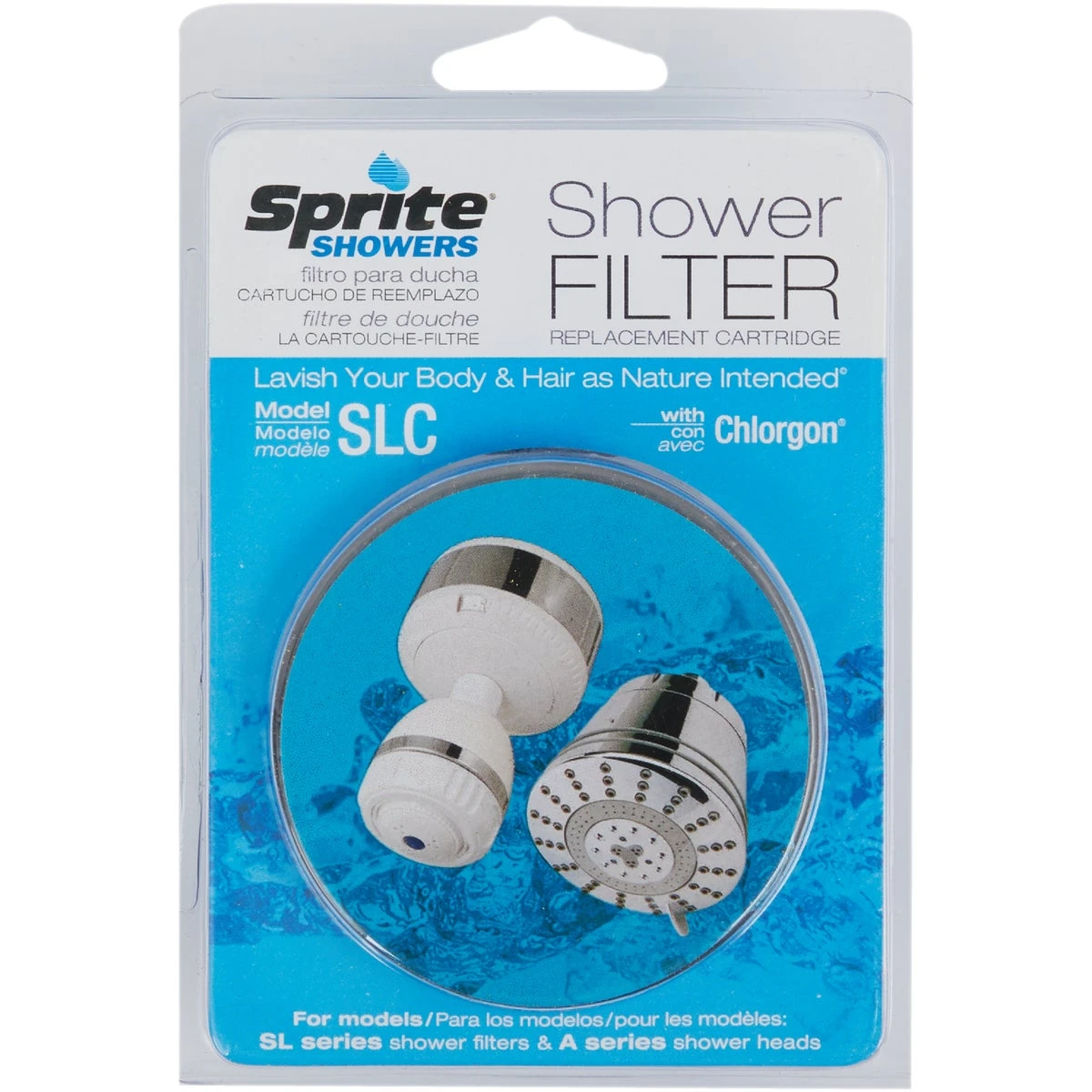 Slim-line Replacement Shower Filter Cartridge For All-in-one Shower Heads
