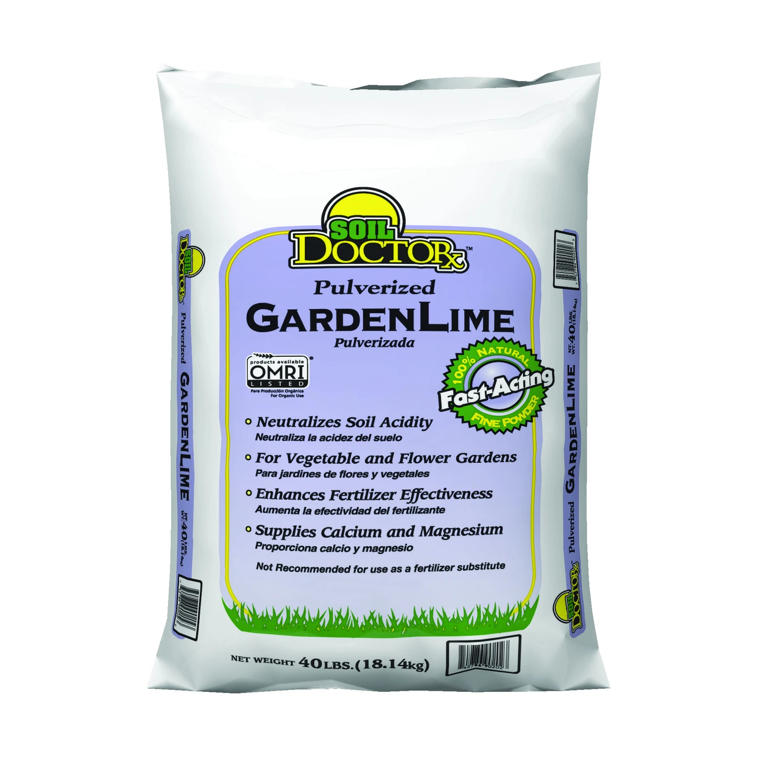 Organic Pulverized Garden Lime 40 Lb For 1000 Sq Ft Coverage