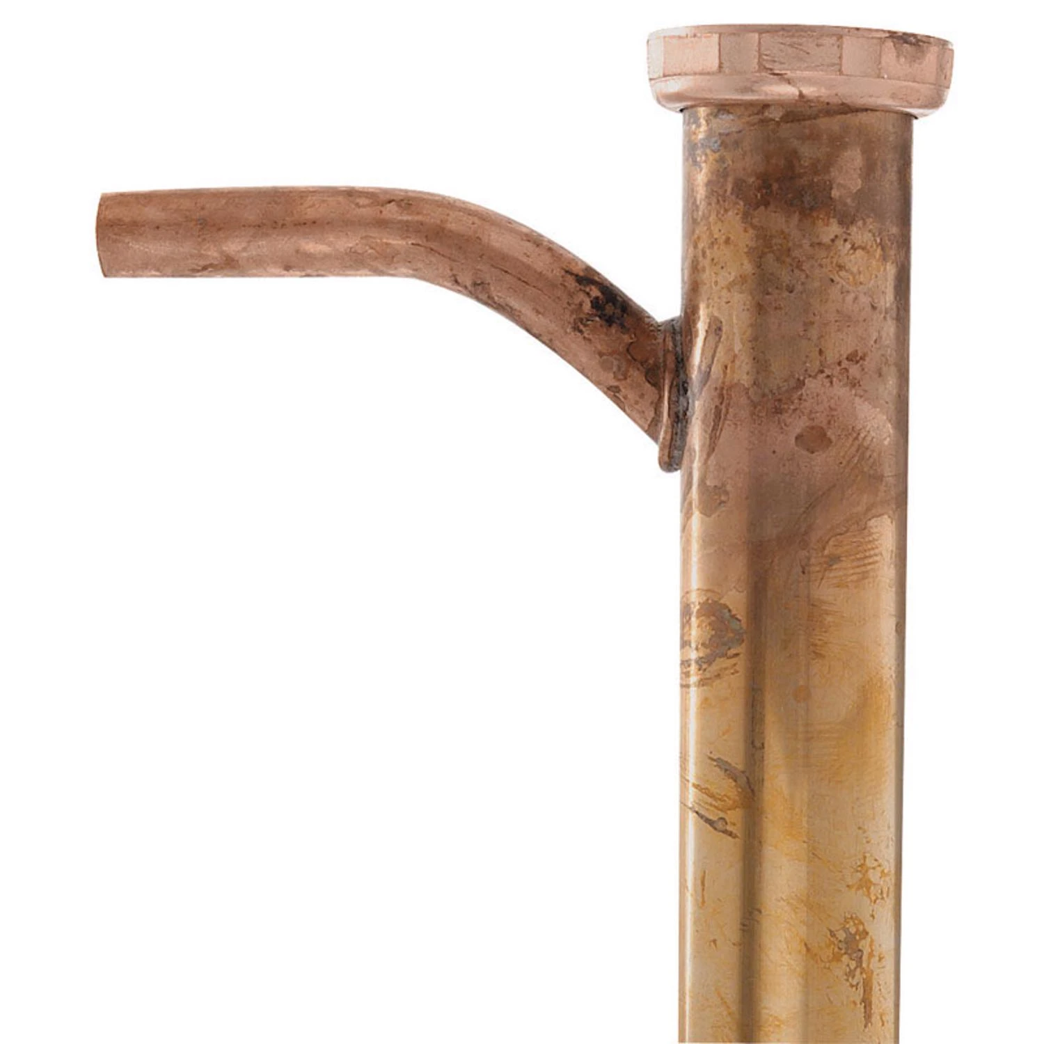Brass 20 Gauge Long Neck Dishwasher Tailpiece, 1-1/2 In. Diameter, 12 In. Length