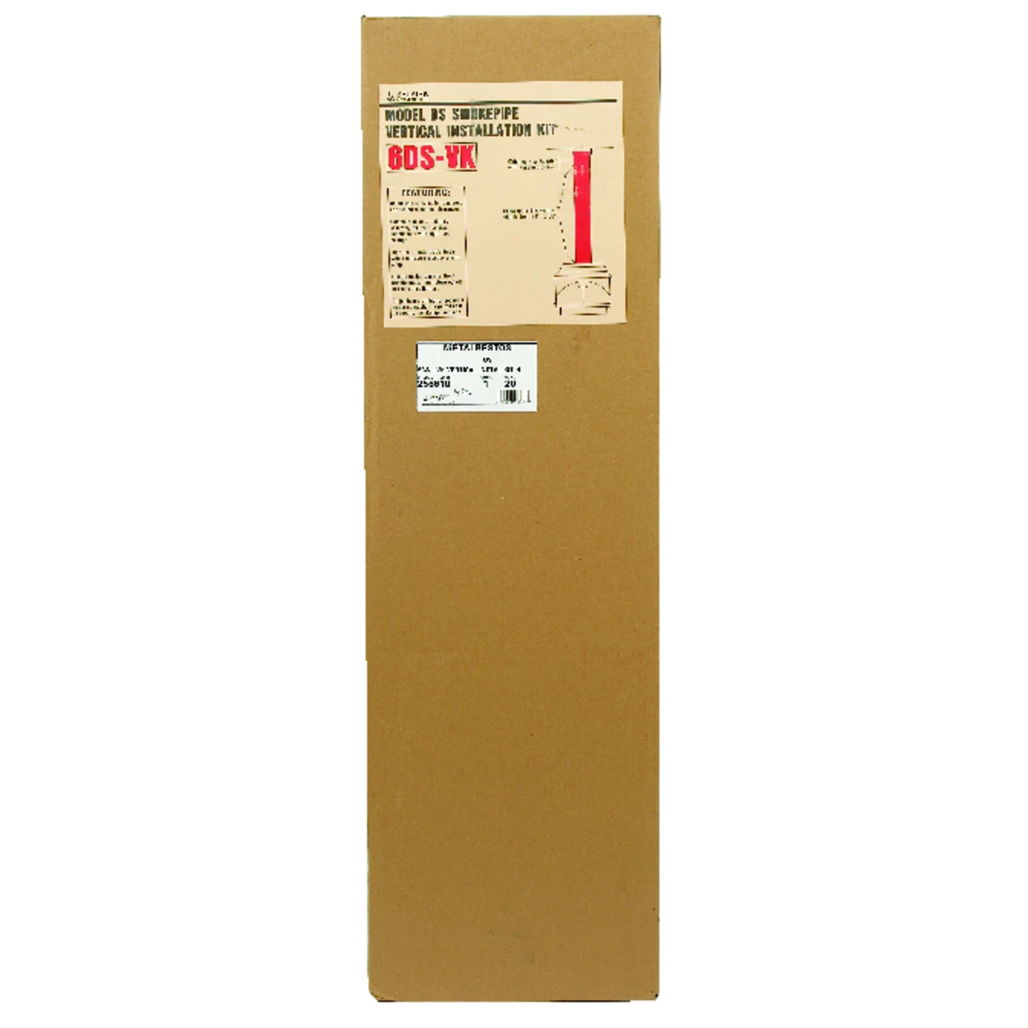 Smoke and Stove Pipe Vertical Installation Kit, 6 Inch Diameter