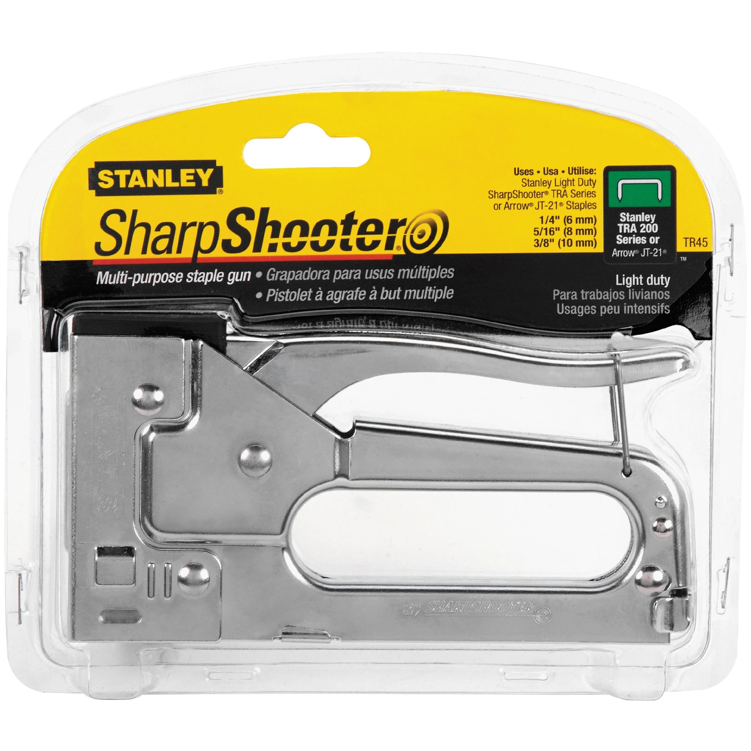 Sharpshooter Light-duty Staple Gun, Model Tr45, 1/4 In. To 3/8 In. Staples