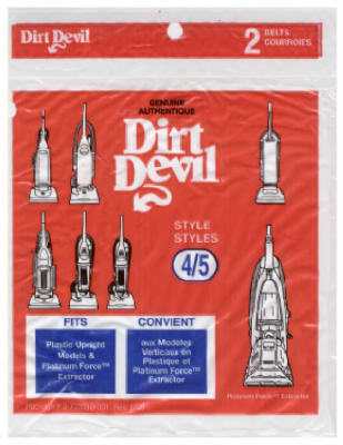 Dirt Devil Vacuum Belt For Upright Vacuums 2 pk