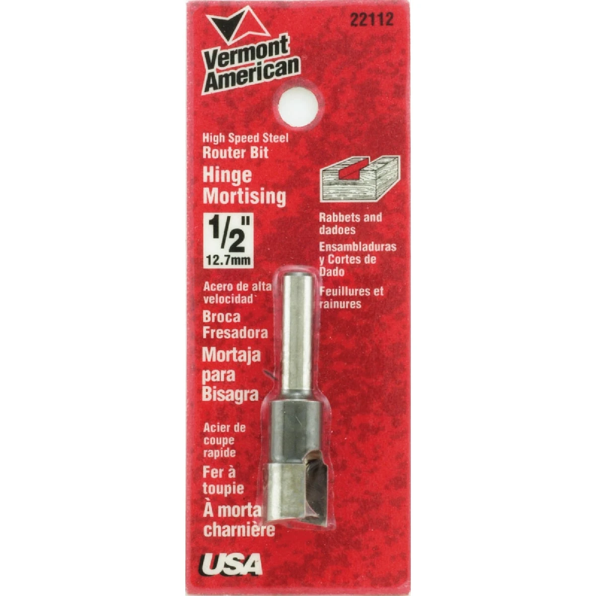 ROUTER BIT 1/2" MORTISE