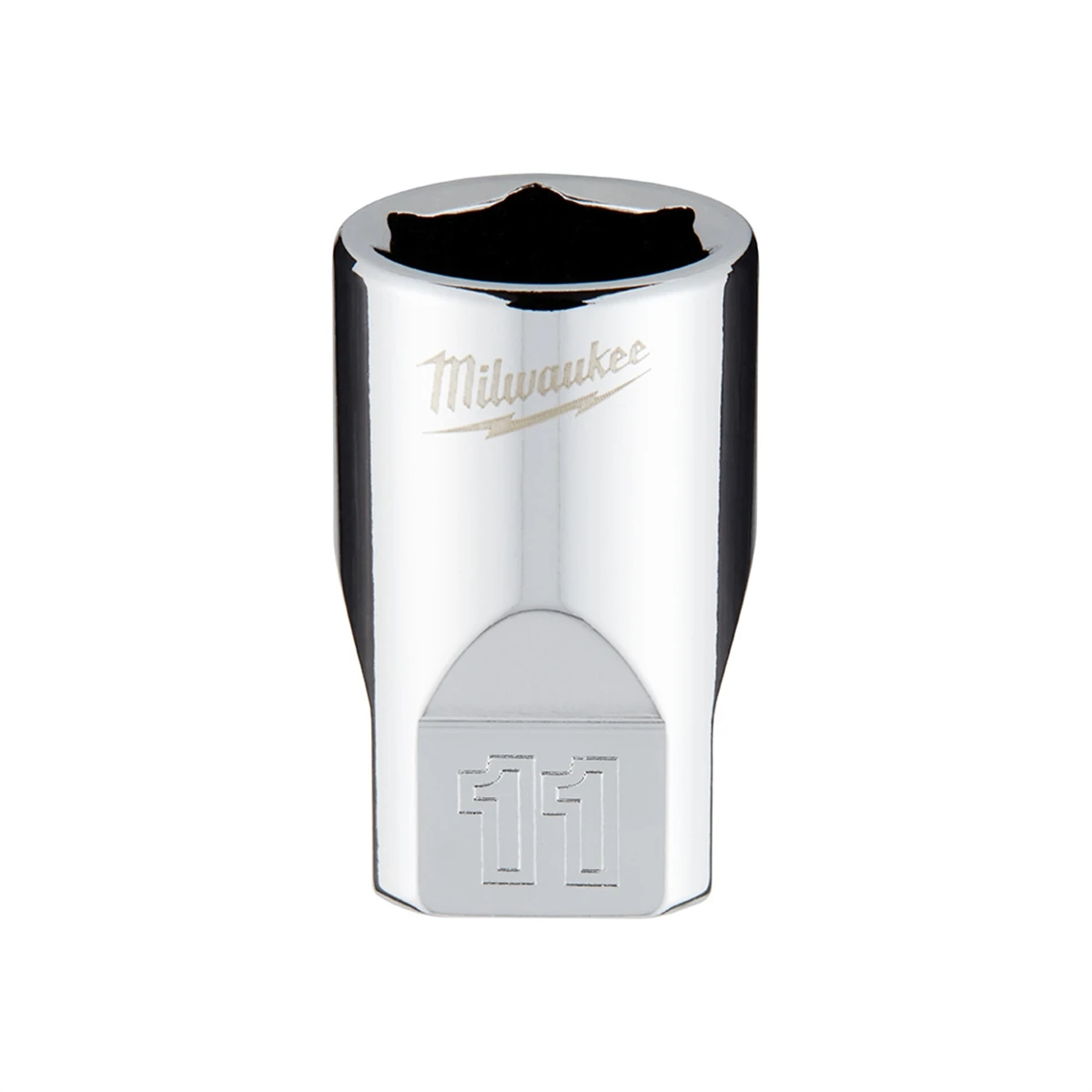 1/4 In. Drive 11 Mm 6-point Shallow Metric Socket With Four Flat Sides