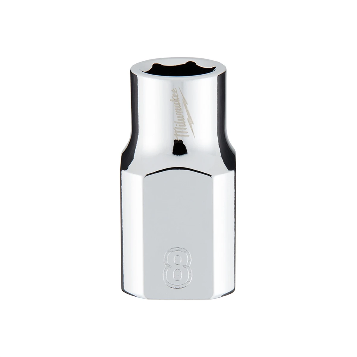 3/8 In. Drive 8 Mm 6-point Shallow Metric Socket With Four Flat Sides