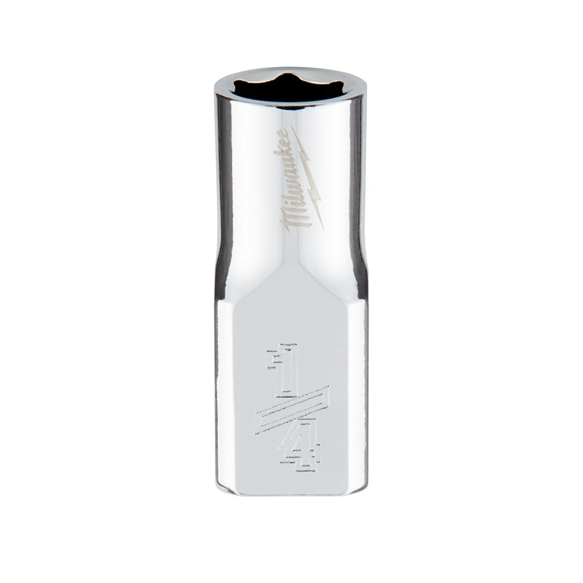 1/4 In. Drive 6-point Shallow Standard Socket With Four Flat Sides