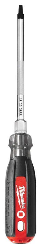 #3 X 6 In. Square Recess Cushion Grip Screwdriver With Tactile Identification