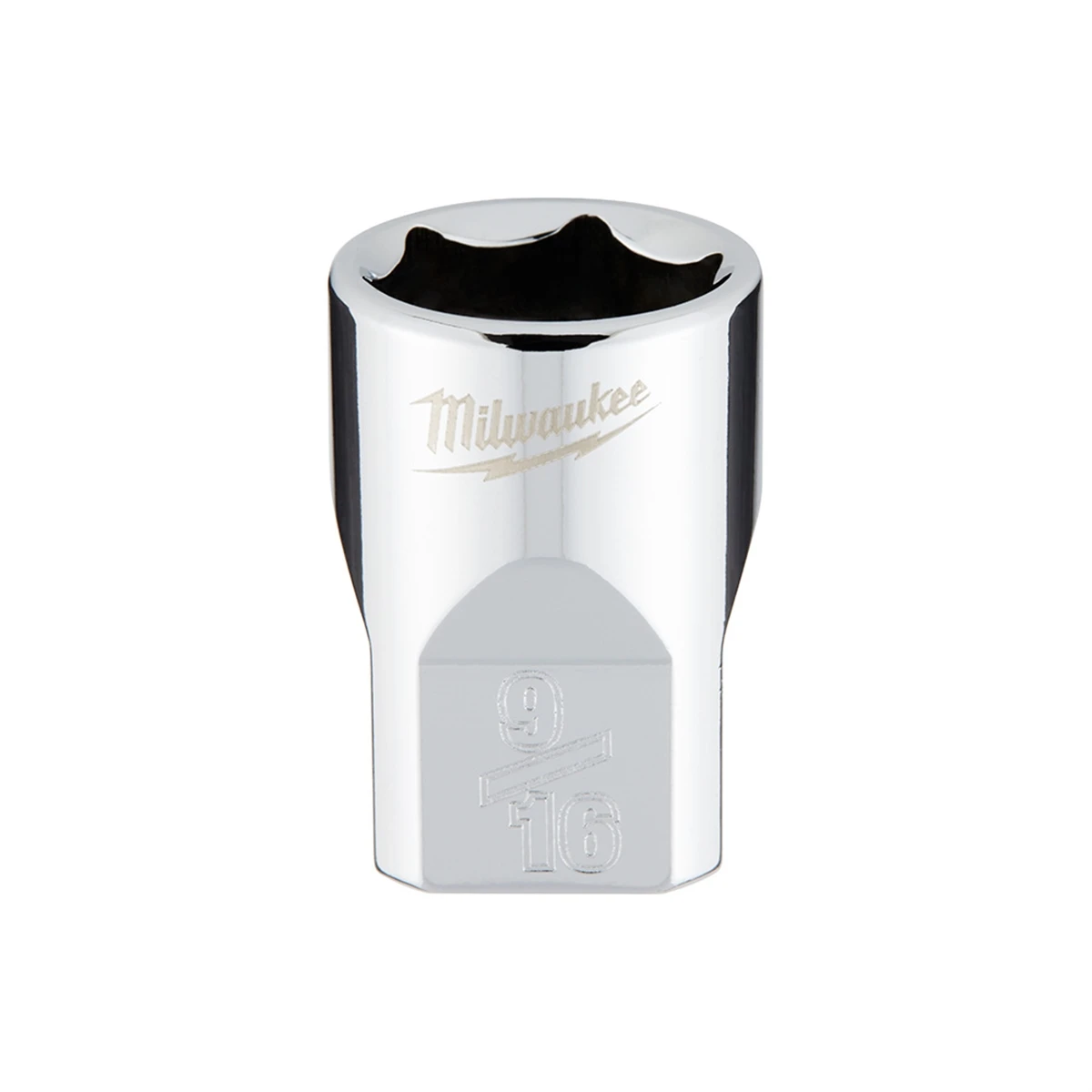 3/8 In. Drive 9/16 In. 6-point Shallow Standard Socket With Four Flat Sides