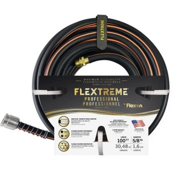 Flexon Flextreme 5/8 In. Dia. x 100 Ft. L. Garden Hose W/Kink-Stop