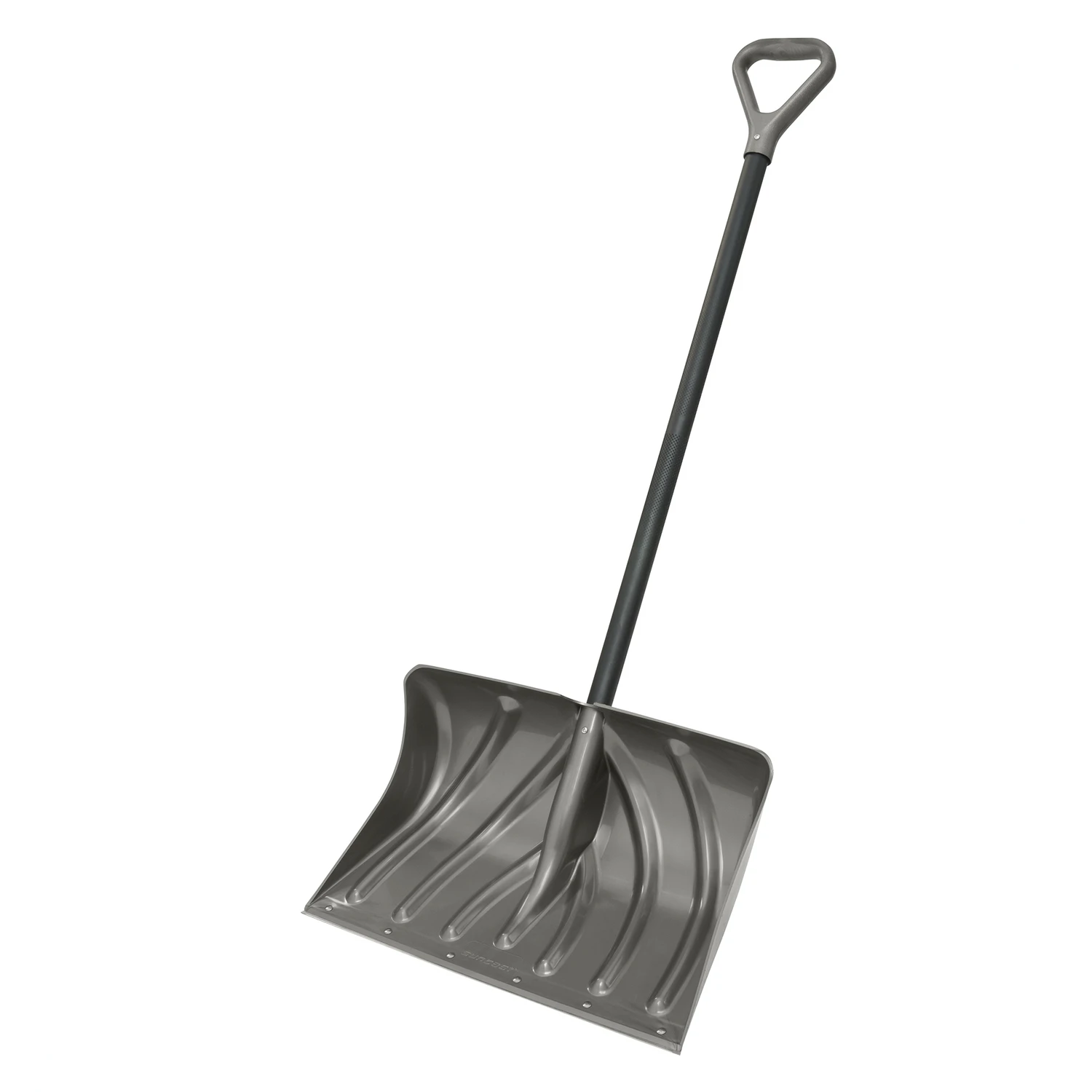 20 In. Graphite Snow Shovel & Pusher With Steel Wear Strip And 38 In. Handle