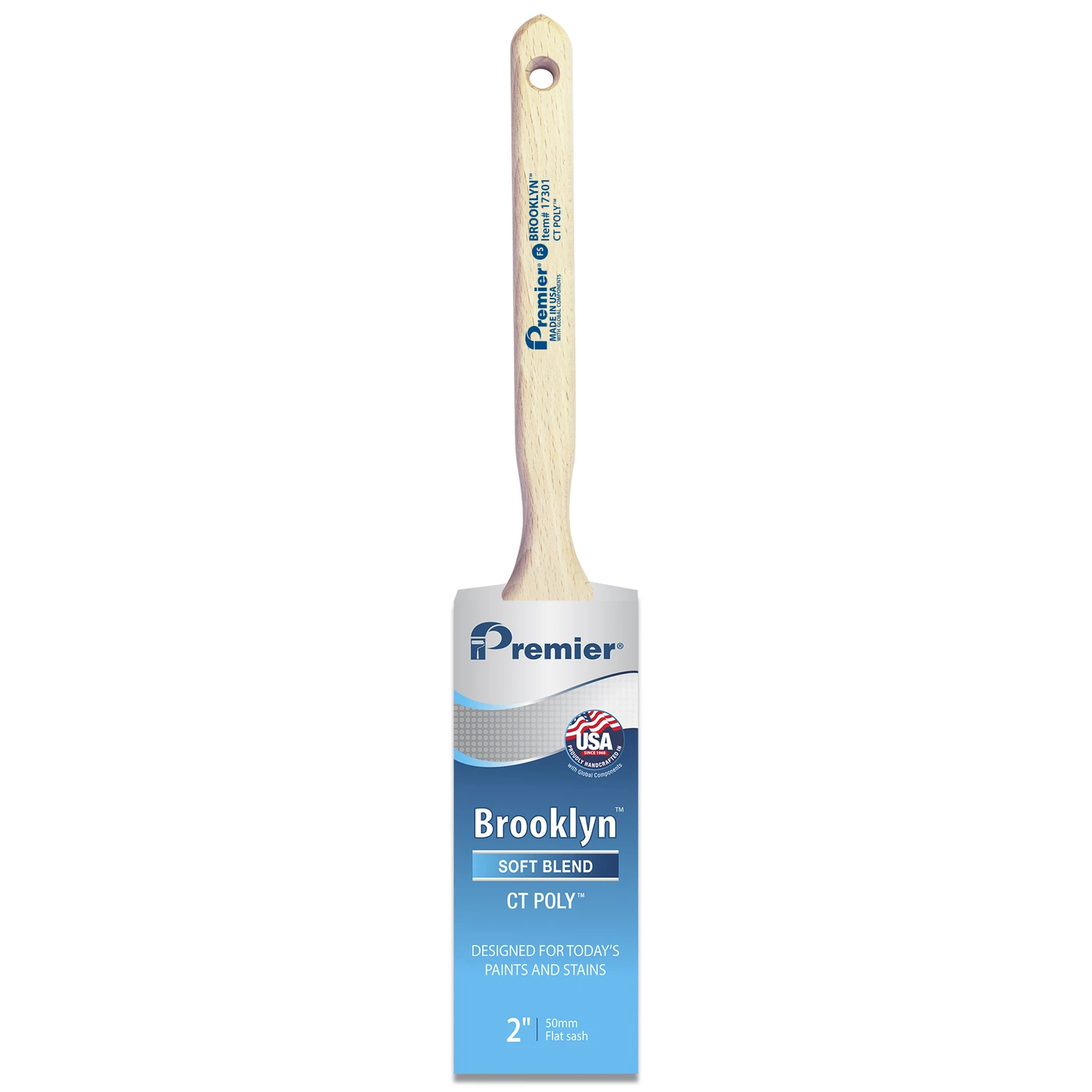 2 Inch Flat Sash Ct Paint Brush With Hardwood Handle