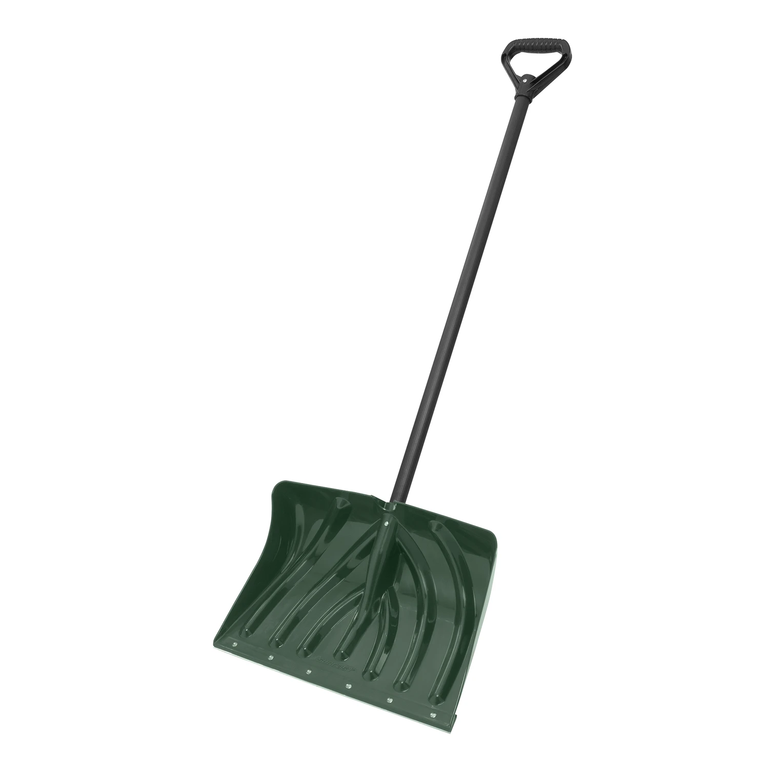 18 In. Poly Snow Shovel & Pusher With Steel Wear Strip And 39 In. Handle