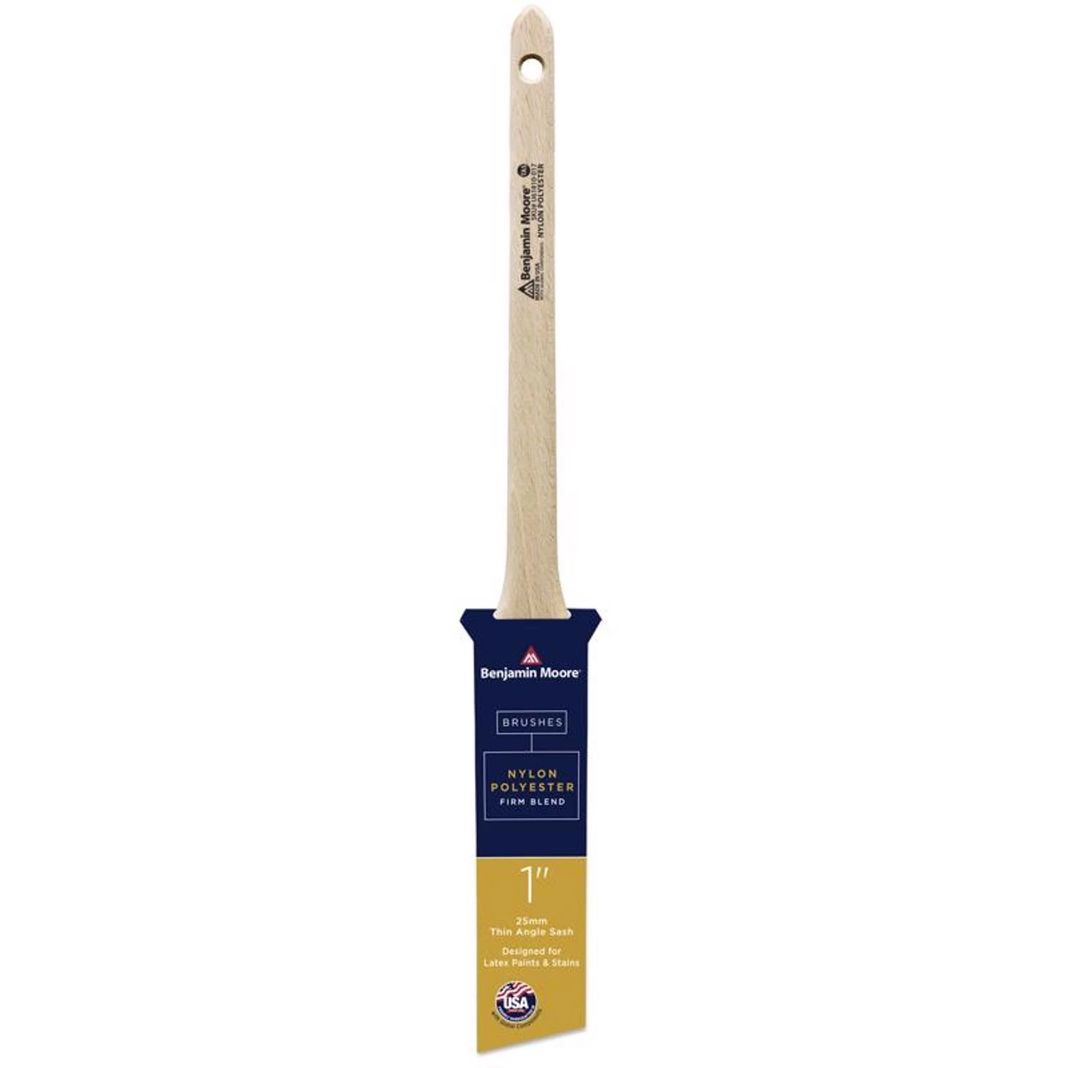 1 In. Firm Nylon/poly Thin Angle Sash Brush U61810-017