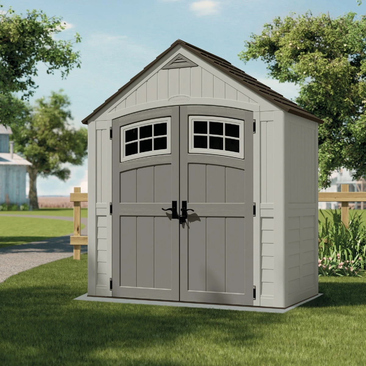 Cascade 7 Ft. X 4 Ft. Vertical Storage Shed With Floor Kit