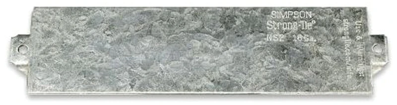 1-1/2 In. W X 6 In. L Galvanized Steel 16 Gauge Nail Stop