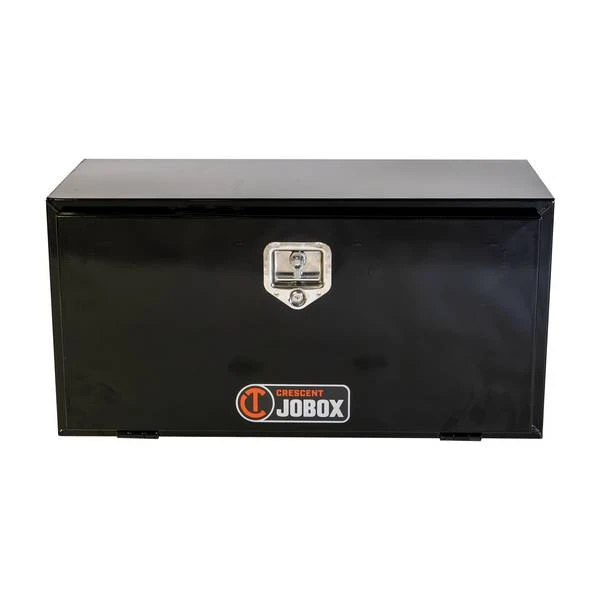 Underbed Truck Tool Box, Black Steel Construction, 18 Inches by 18 Inches by 36 Inches
