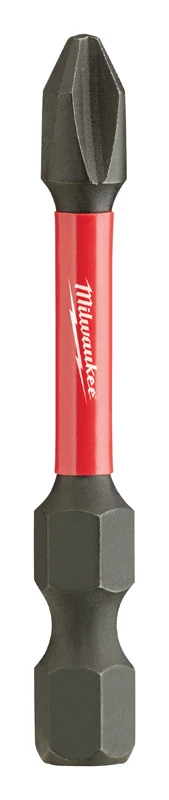 Milwaukee Shockwave Phillips #2 X 2 in. L Impact Power Bit Steel 15 pc