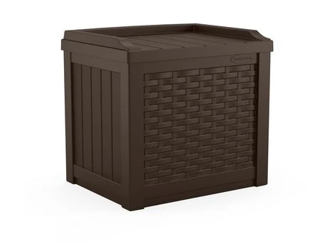 22 Gallon Java Resin Deck Box With Seat - All-weather Storage Solution