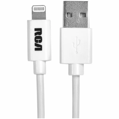 Lightning Power & Sync Charging Cable, White, 3-Ft.