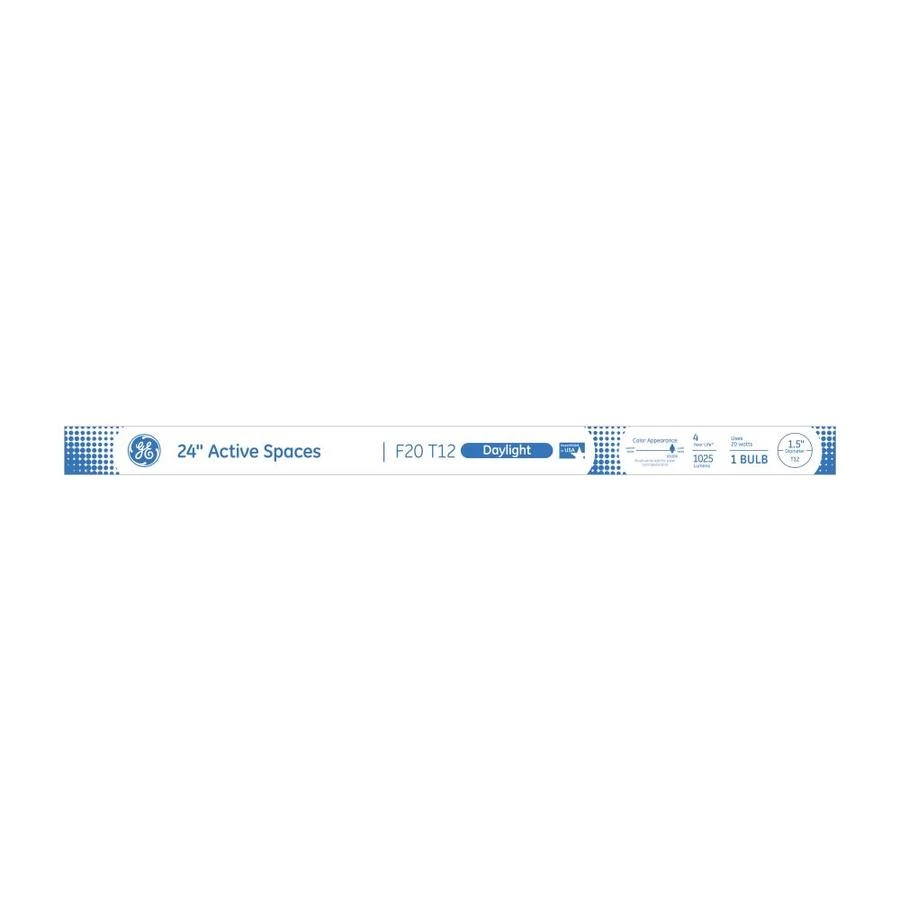 Linear Fluorescent Bulb, T12 Daylight, 20 Watts, 24 In.