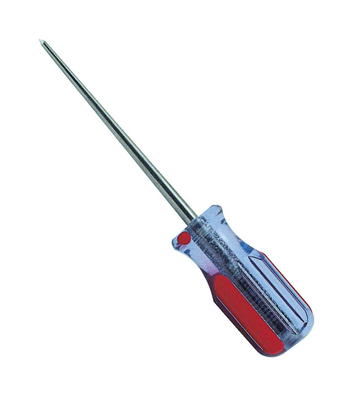 Great Neck 4 Inch Chrome Vanadium Steel Scratch Awl With Acetate Handle