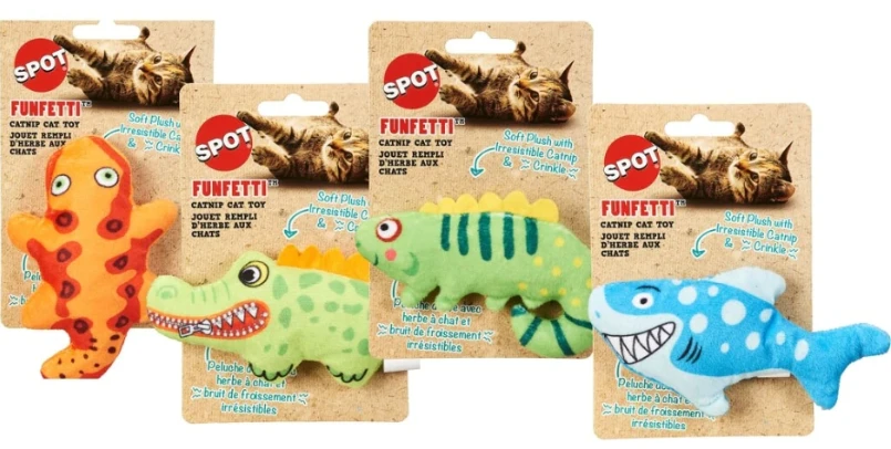 Plush Cat Toy with Catnip, Assorted Characters