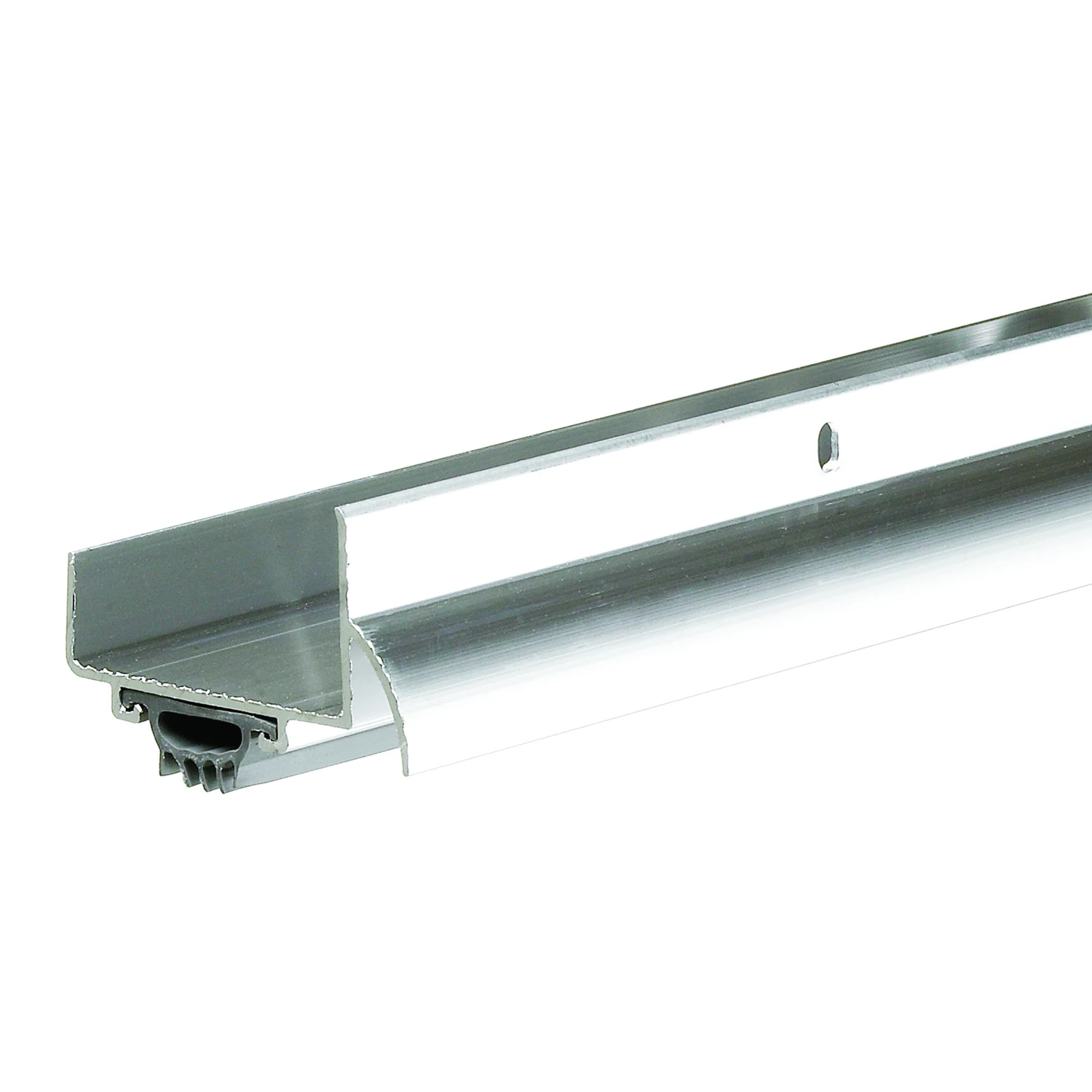 Silver Aluminum/vinyl U-shaped Door Bottom 36 In. L X 1.75 In. W
