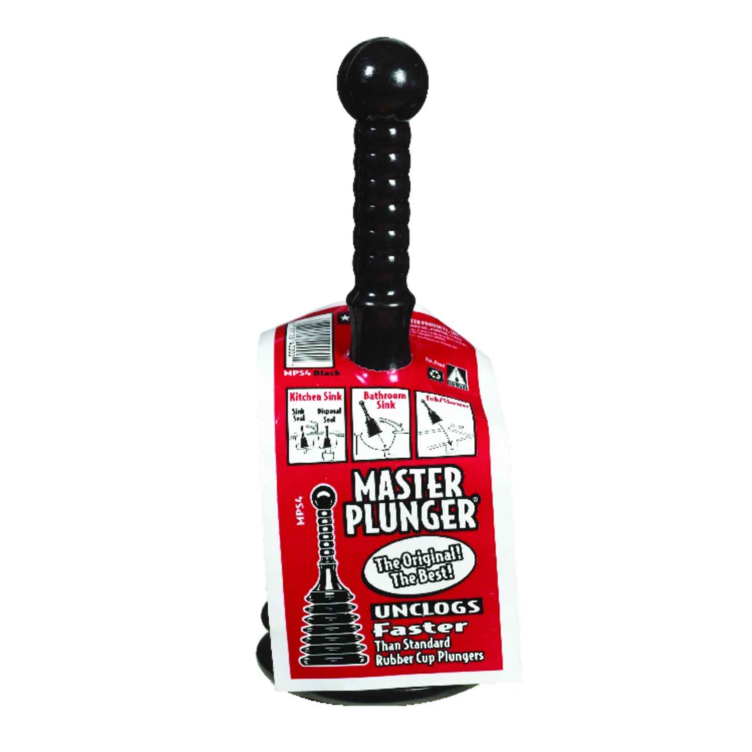 G. T. Water Master 10.9" X 4.8" Toilet Plunger With Bellows Design