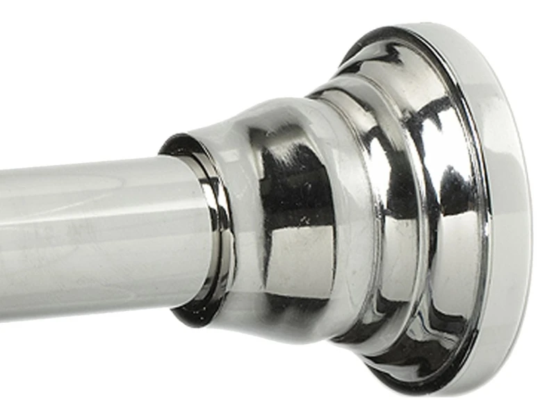 Decorative Chrome Finish Shower Tension Rod Adjustable Length
