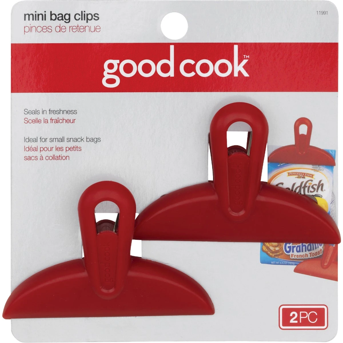 Good Cook Red Plastic Mini Bag Clip