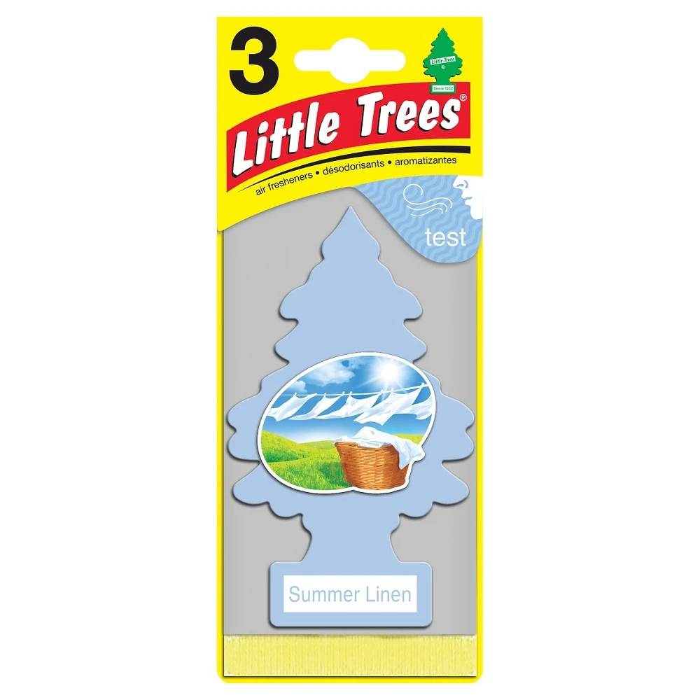 Car Air Freshener, Summer Linen, 3-Pk.
