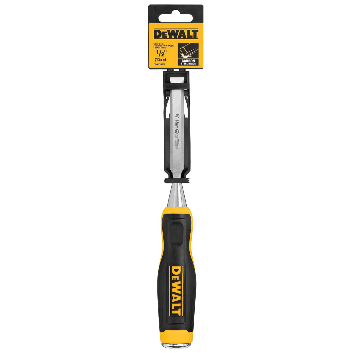 1/2 In. Wood Chisel With Carbon Steel Blade And Ergonomic Handle