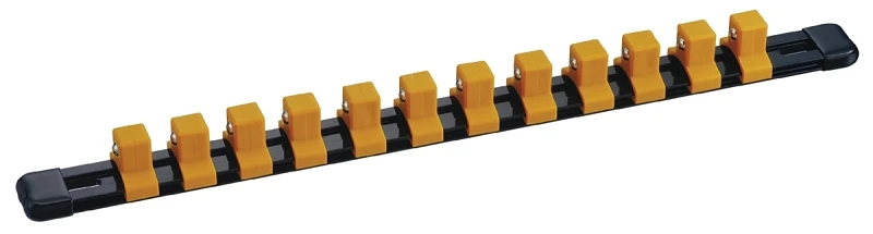 One Half Inch Drive Socket Storage Clip Rail Fourteen Inch Long