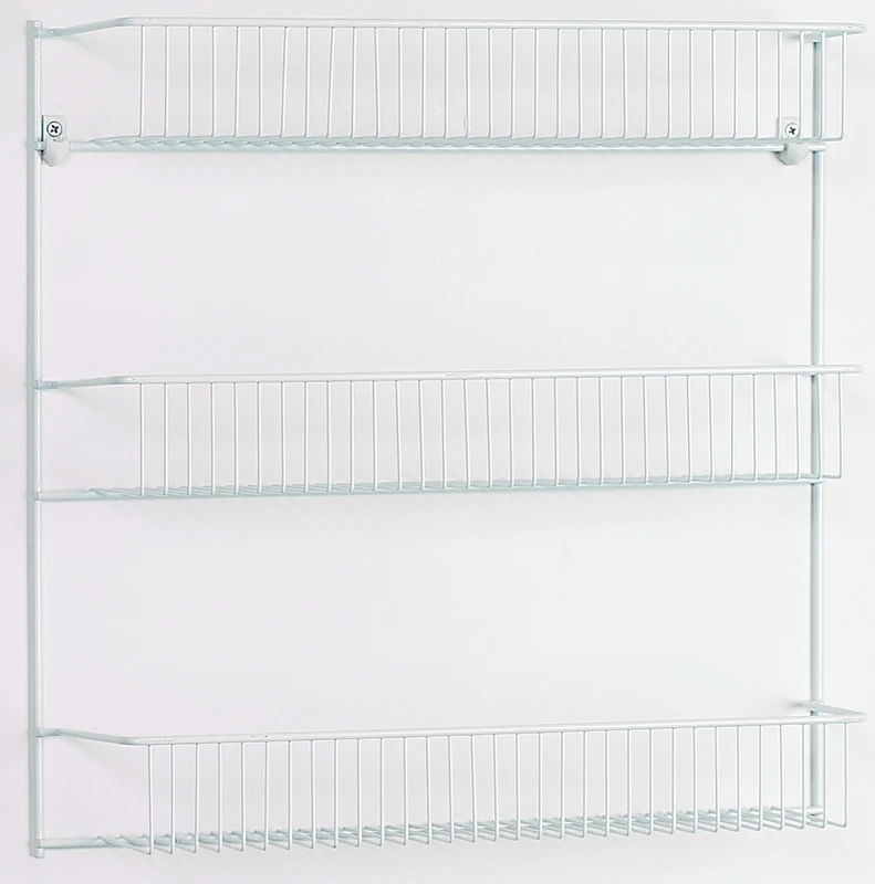 3-tier Storage Rack, 18.75" W X 18.5" H X 5" D, Epoxy Coated Steel