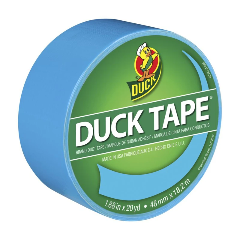 Electric Blue Duct Tape, 1.88 Inches Wide by 20 Yards Long