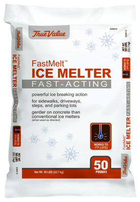 Fastmelt Ice Melt, 50-pound Bag - Effective Ice Melter For Winter Conditions