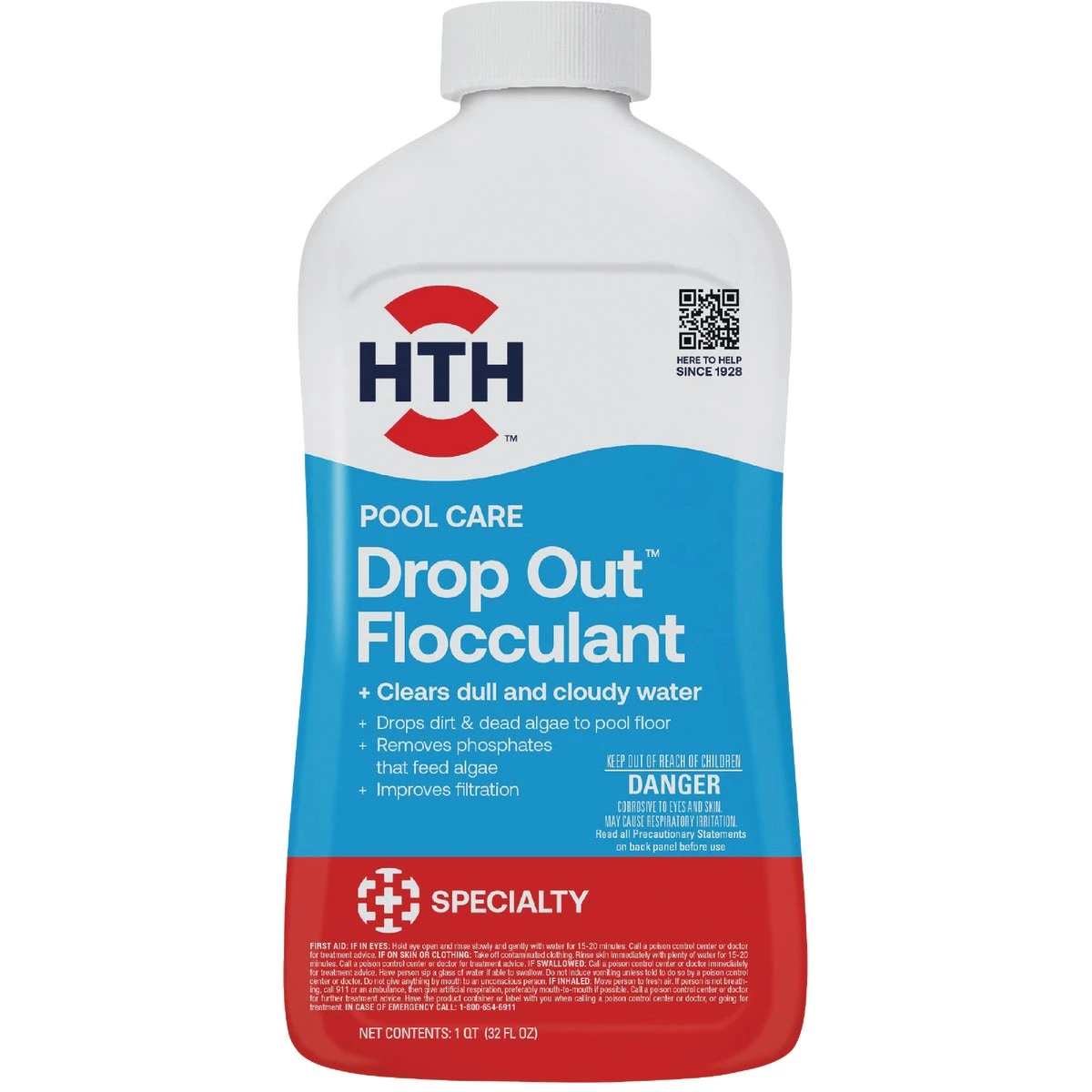 Drop Out 1 Qt. Liquid Flocculant For Swimming Pools - Model 67080
