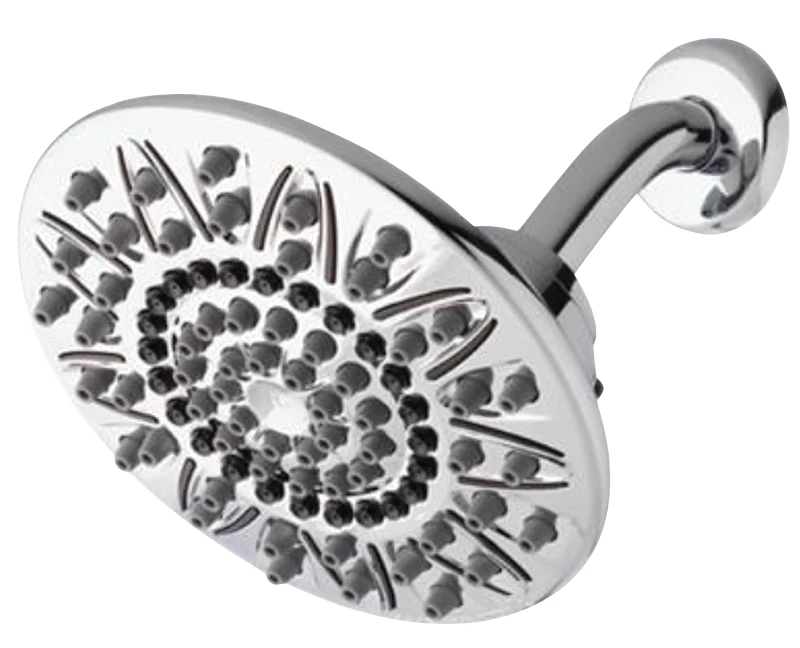 Drenching Rain Shower Head with Fixed Mount and Seven Spray Settings