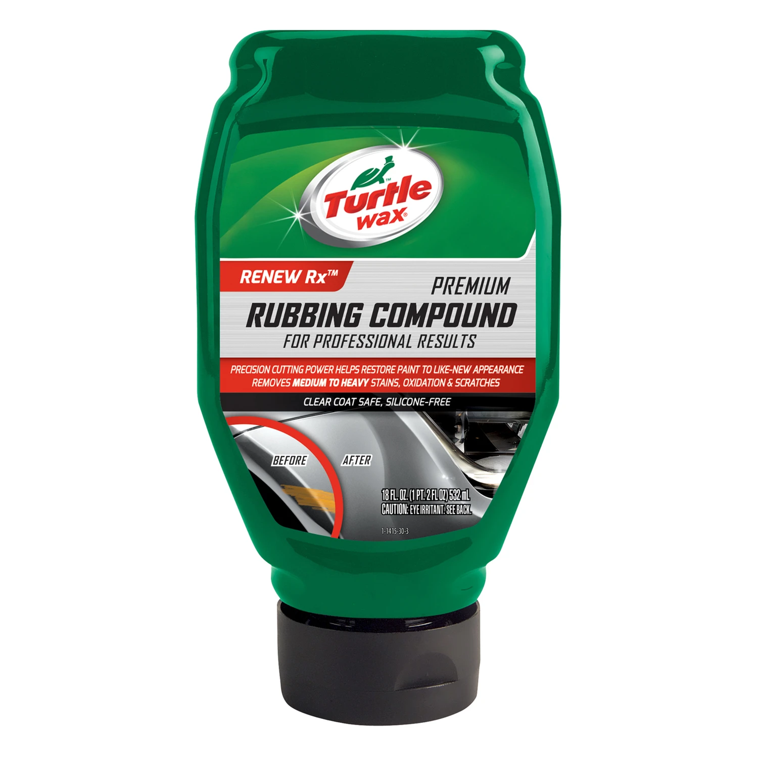 Premium Rubbing Compound 18 Oz - Liquid Automotive Polish For Scratch Removal