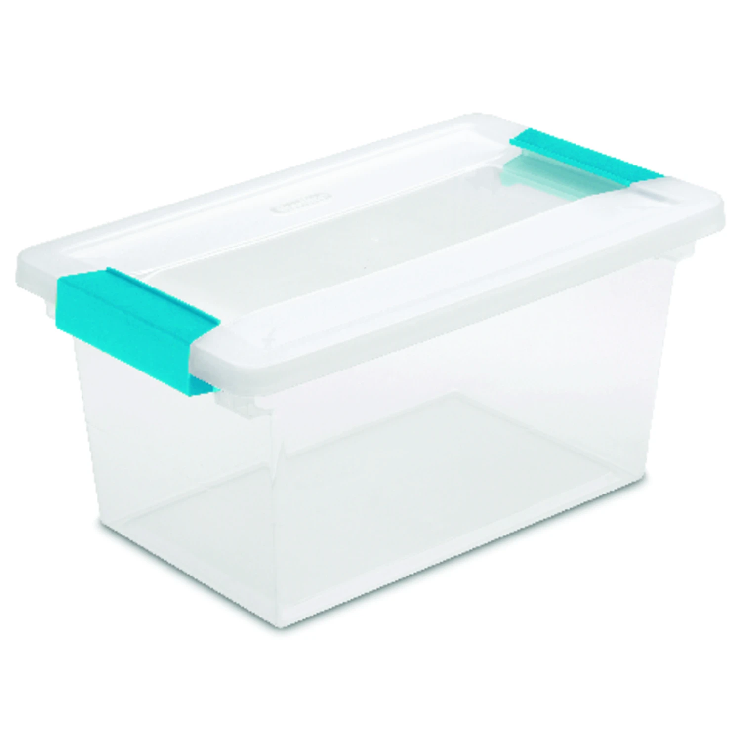 0.9 Cu Ft Clear Clip Storage Box 5.375 In. H X 6.625 In. W X 11 In. D