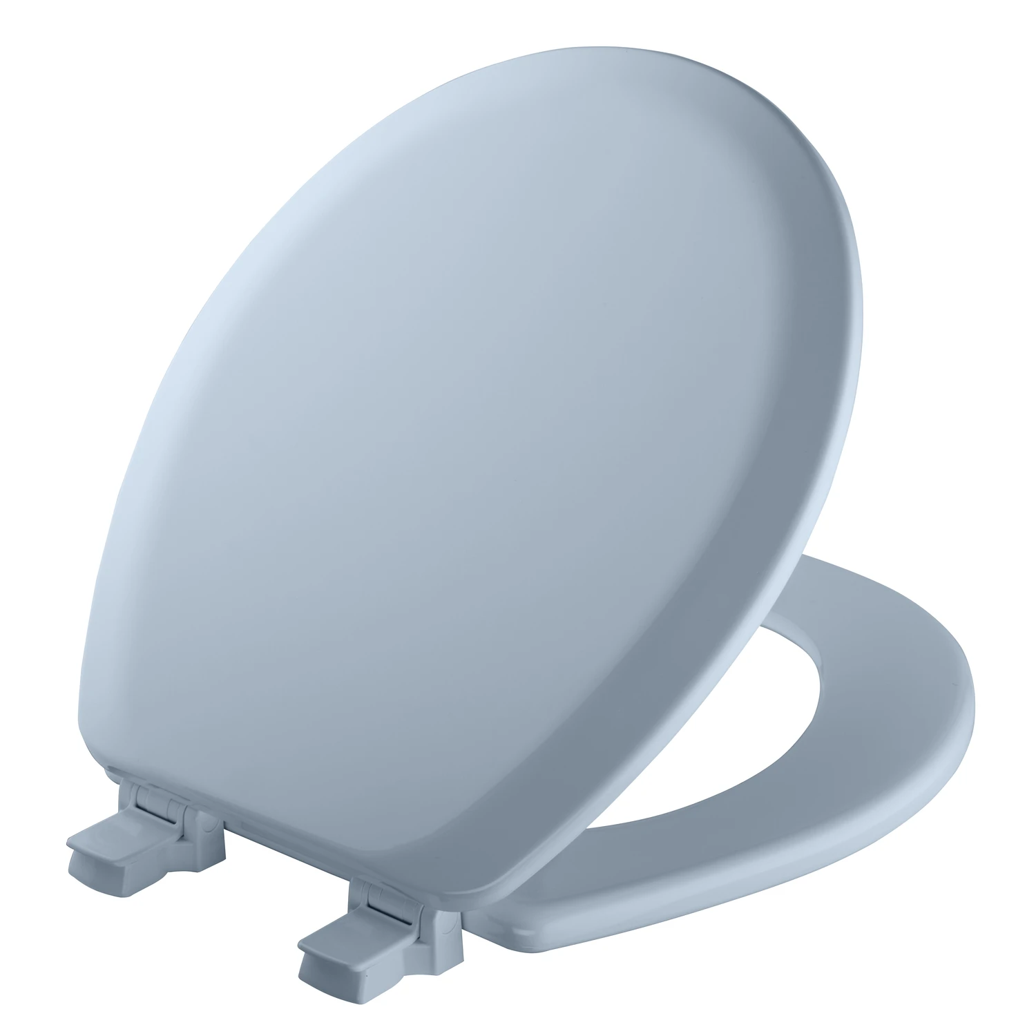 Advantage Round Closed Front Blue Molded Wood Toilet Seat, Model 41ec034