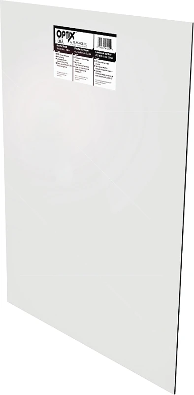 Optix 32" X 44" X 0.100" Clear Acrylic Sheet - Shatter Resistant