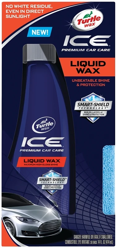 Ice Liquid Auto Wax 14 Oz With Applicator And Microfiber Cloth