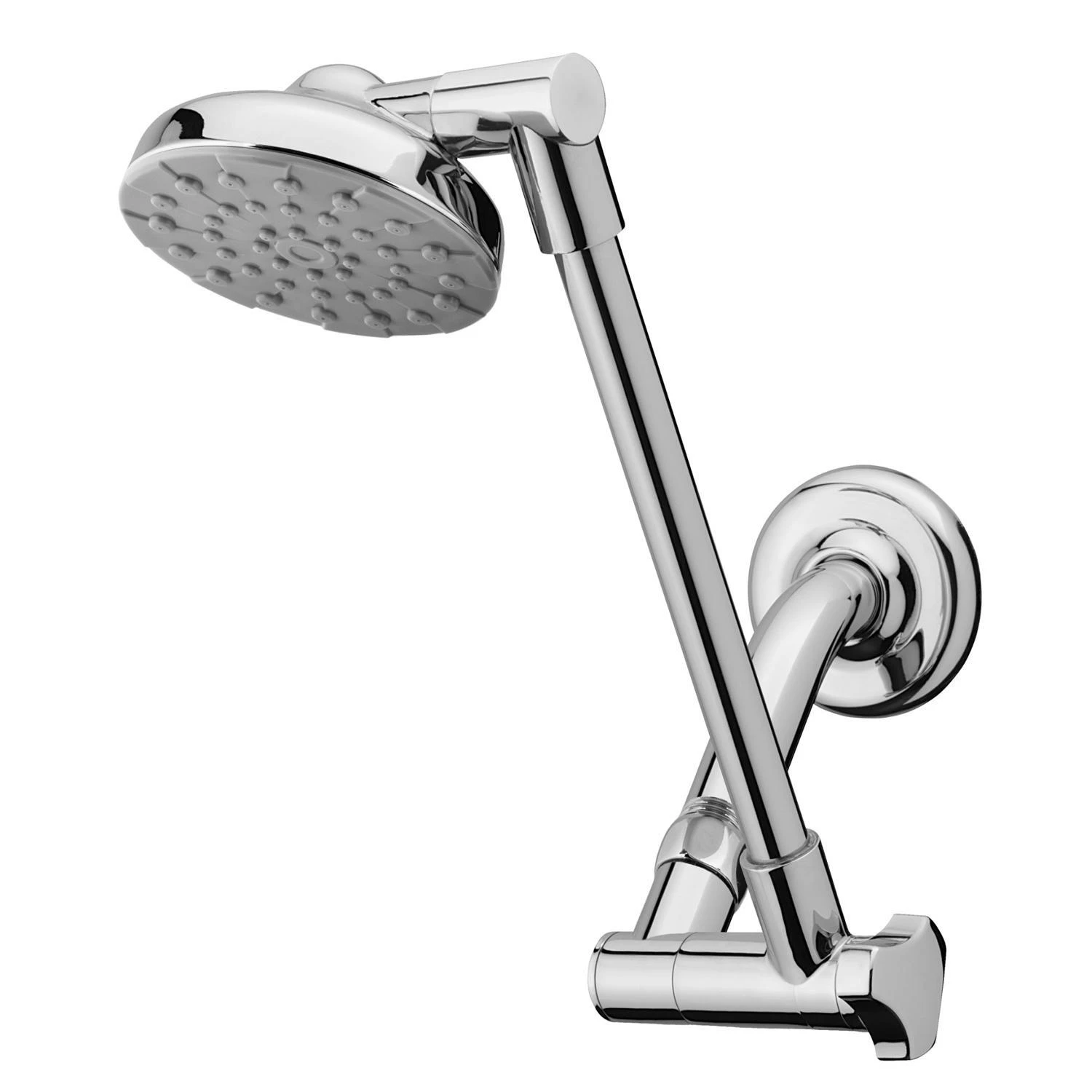 Rainfall+ 1-spray 1.8 Gpm Fixed Showerhead With Adjustable Arm, Chrome