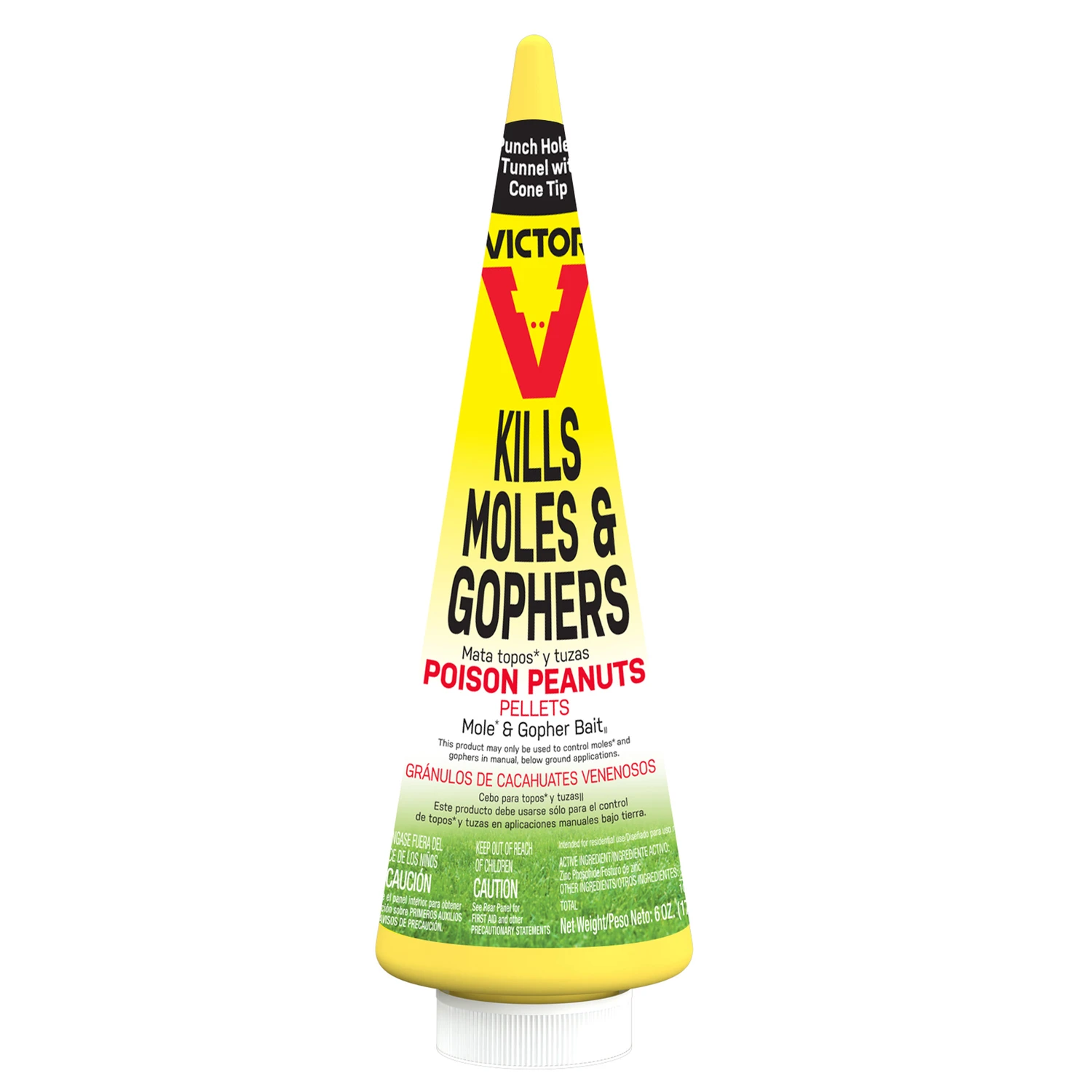 6 Oz. Poison Peanuts Mole & Gopher Killer With Cone Tip Application