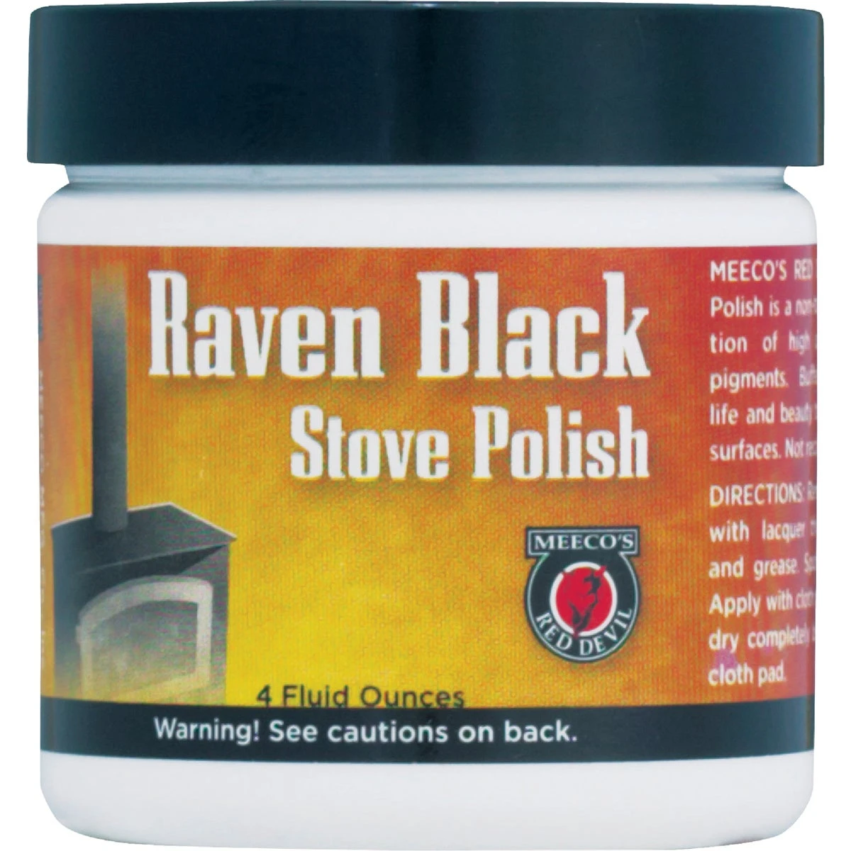 4 Oz. Black Stove Polish - Non-toxic Paste For Steel & Cast Iron