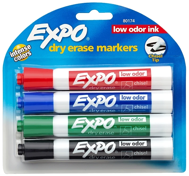 Expo Large Dry Erase Marker Assortment (4-Pack)