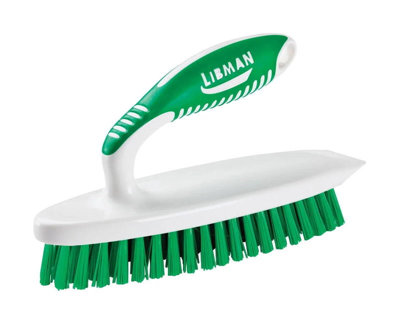 Easy-grip 4.75 In. Polymer Bristle Scrub Brush With Rubber Grip Handle